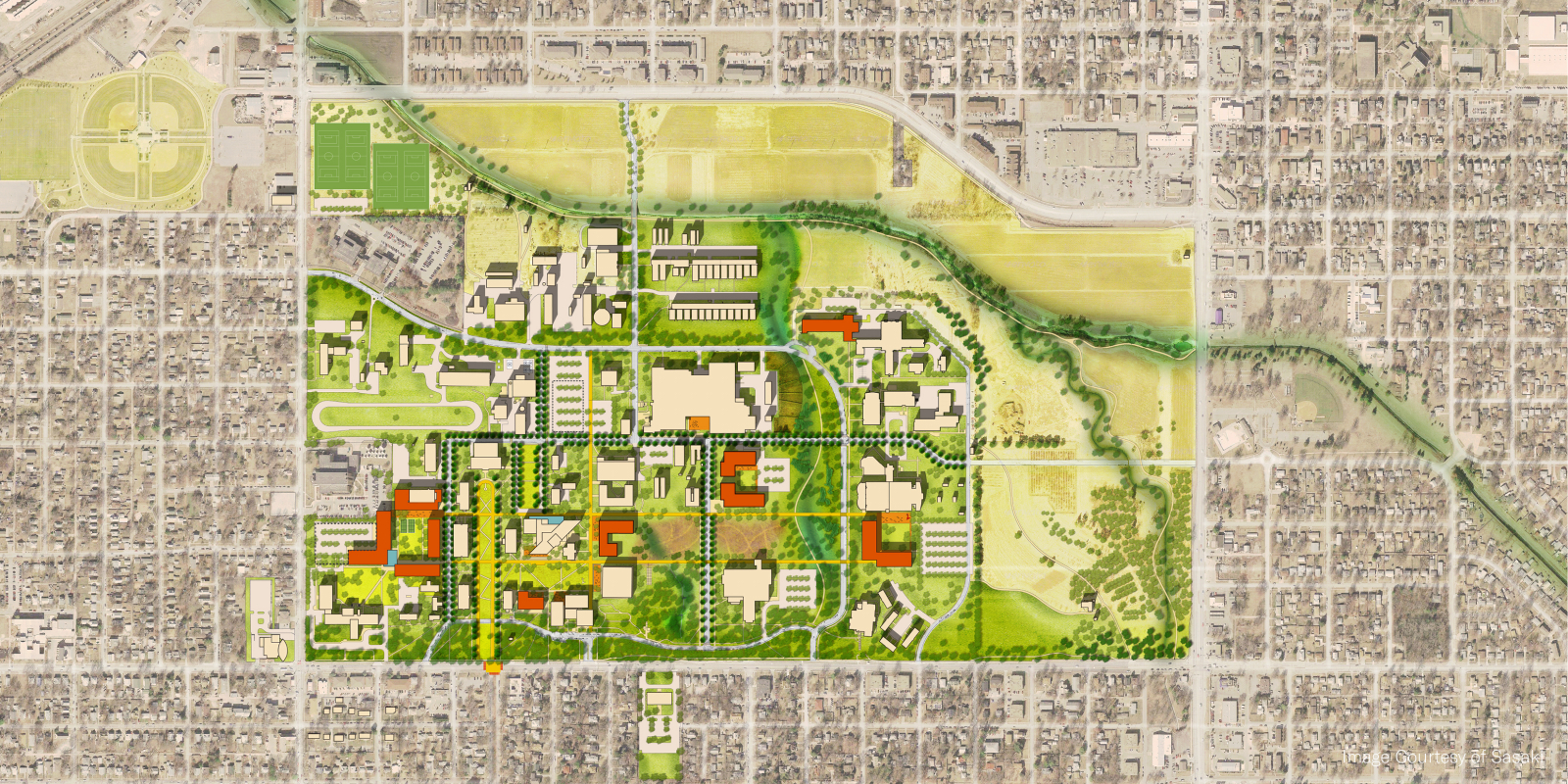 Unl East Campus Map University Of Nebraska Lincoln Campus Master Plan - Agency Landscape +  Planning