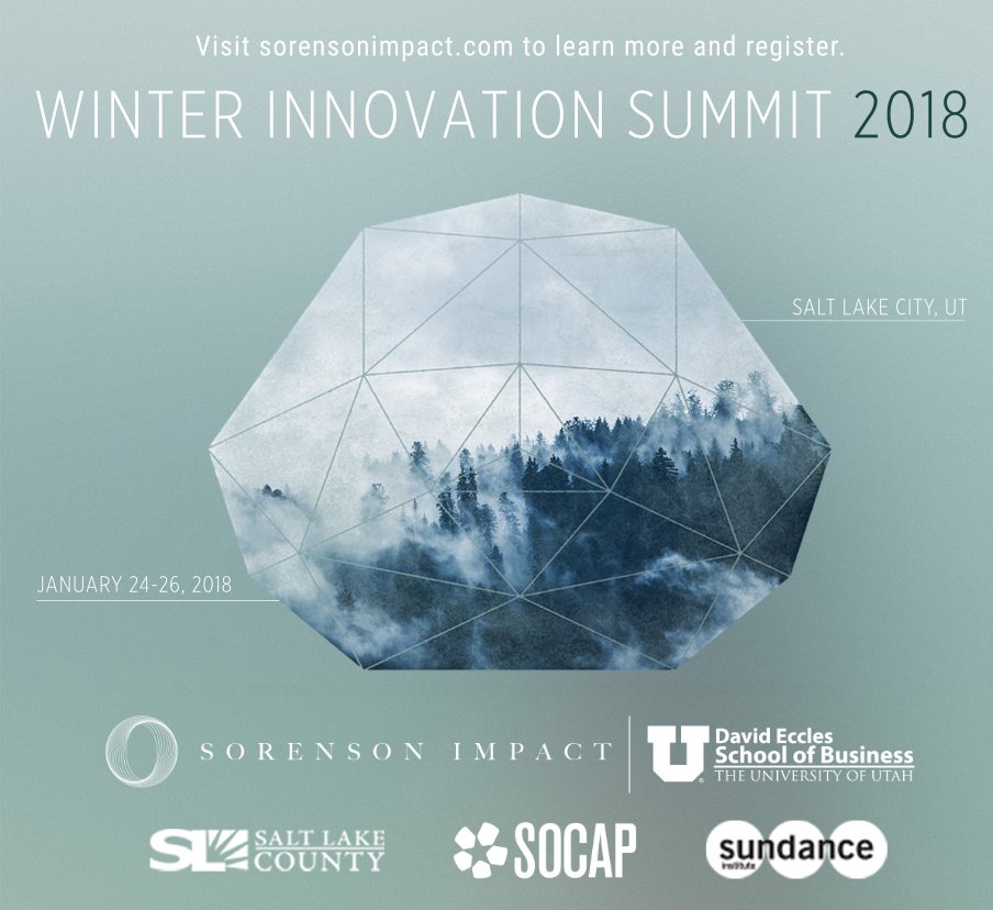 Agency at the Sorenson Impact’s Winter Innovation Summit at the